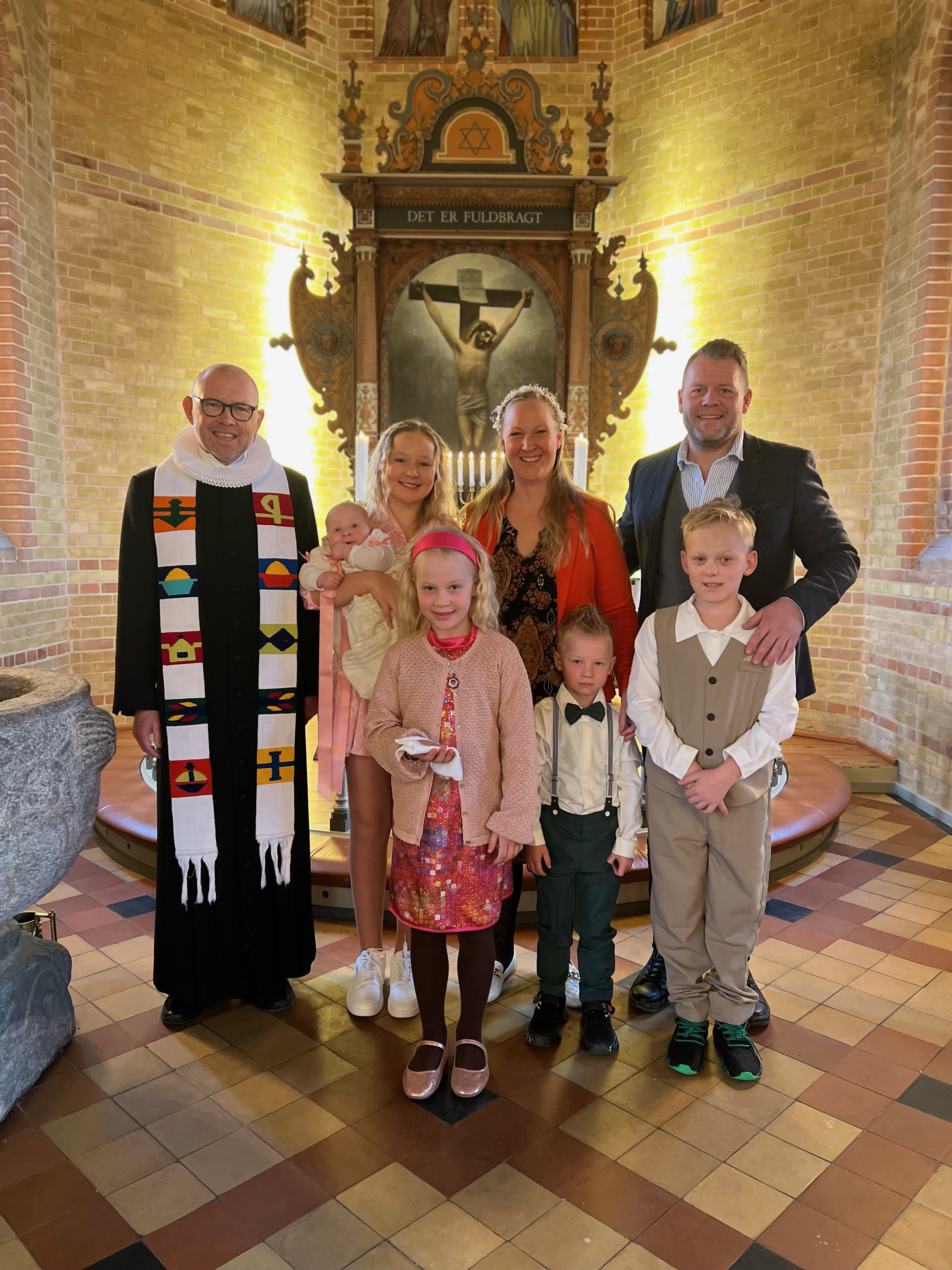 Dåbsfamilien den 9. marts 2024 i Storring Kirke
